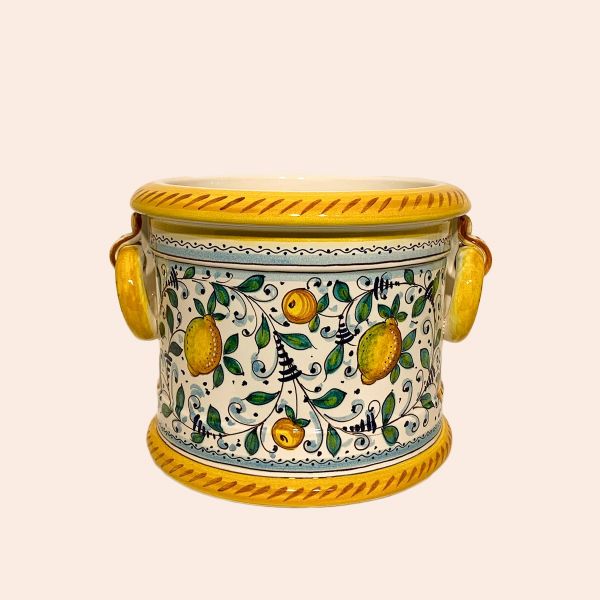 FLOWER PLANTER WITH RINGS CM.20D, CM.15H, DESIGN: LIMONCINI